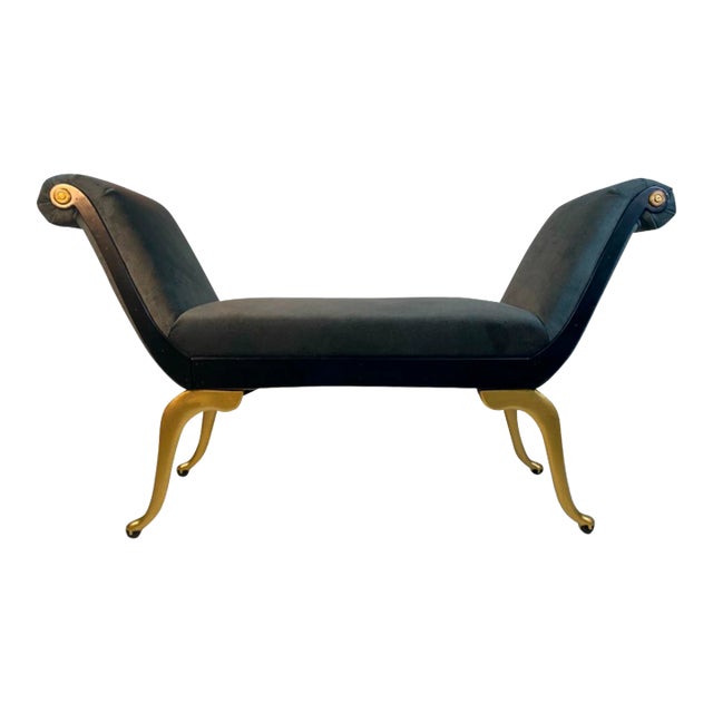 Early 20th Century Neoclassical Art Deco Bench For Sale