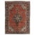 Antique Farahan Sarouk Rug, Handmade Oriental Rug, Rusty Red Navy Blue Very Fine For Sale - Image 18 of 18