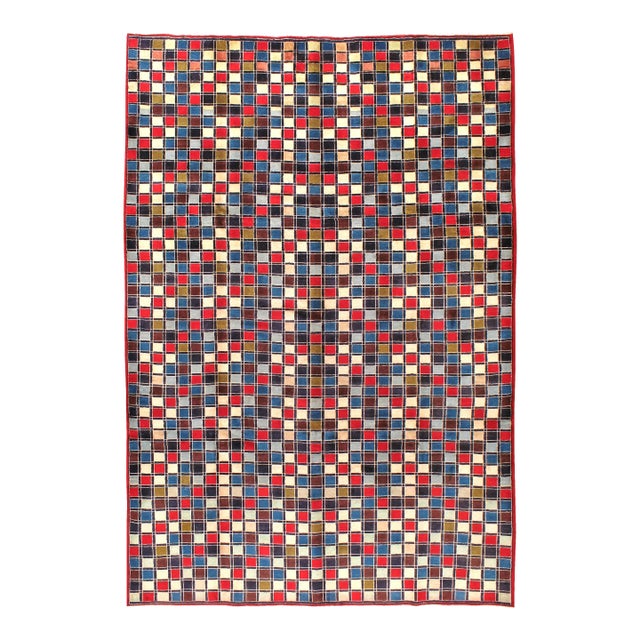 Galerie Shabab Collection Vintage Persian Kashan Modernist Rug For Sale