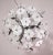 Murano Chandelier in White Flowers, Bath Silver, 1980s For Sale - Image 12 of 12