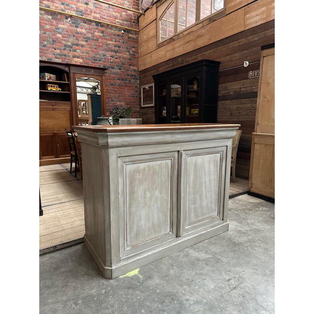 Patinated Bar Counter For Sale - Image 4 of 14
