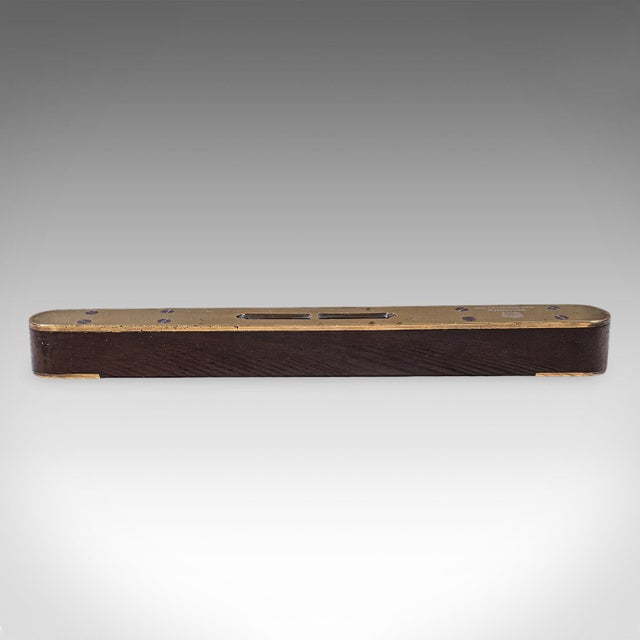 Antique Boat Builder's Spirit Level, English, Tradesman's Instrument, Edwardian For Sale - Image 4 of 9