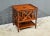 This mahogany magazine rack offers two storage levels, the upper part of which offers the possibility of storing...