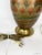 Vintage Carved Brass and Enamel Table Lamp For Sale - Image 4 of 12