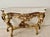 Gold French Louis XV Style Vintage Giltwood Rococo Carved Console Table Vintage For Sale - Image 8 of 15