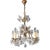 Vintage Lustre Flower Glass Brass Chandelier, Venice For Sale