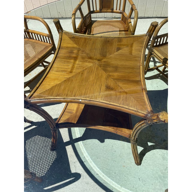 Palecek Brighton Style Rattan Dining Set Chairish