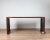 Burgundy Burmese Vintage Waterfall Console Table with Scrolling Feet and Dark Patina For Sale - Image 8 of 13