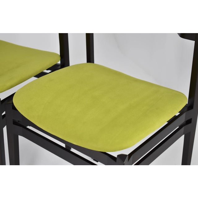 Bright Green Set of 8 “107” Italian Dining Chairs by Gianfranco Frattini for Cassina, 1960s For Sale - Image 8 of 12