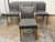 Design Plus Gallery presents a Set of Four Knicker Chairs by Blu Dot. The Knicker Chair pairs gray upholstered seating...