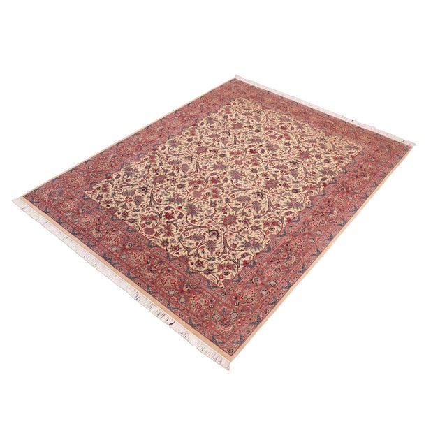Designed with mesmerizing intricacy and gorgeous color palette, this hand-knotted masterpiece demonstrates the beauty and...