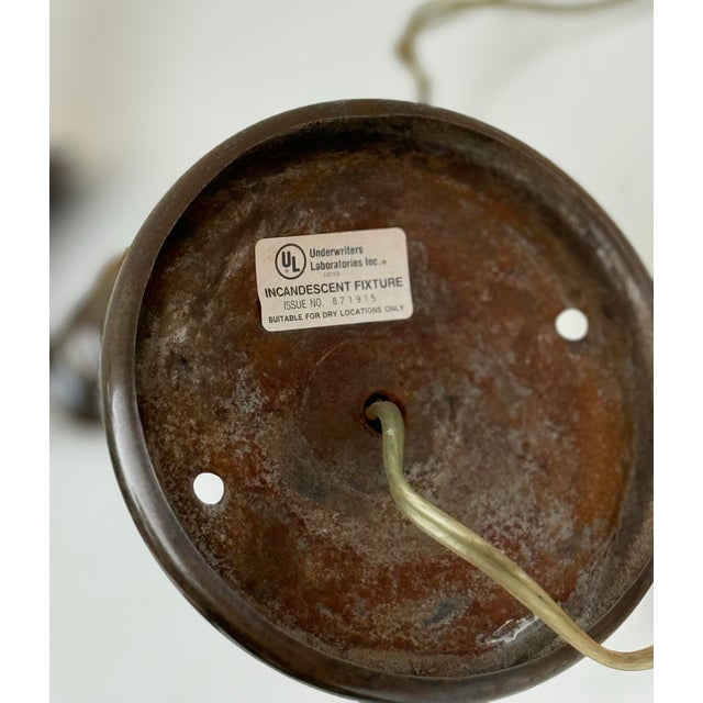 Pair of X-Large Antiqued Brass Wall Sconces, Paul Ferrante For Sale - Image 11 of 11