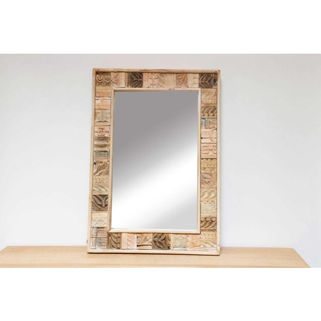 Abstract Carving Indian Mirror For Sale In Los Angeles - Image 6 of 8
