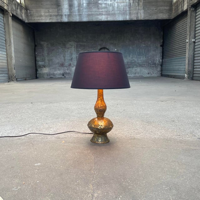 Metal Bronze Lamp by Max Bré, 1960s For Sale - Image 7 of 7