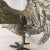 Light Gray Metal Hand - Crafted Bird For Sale - Image 8 of 13