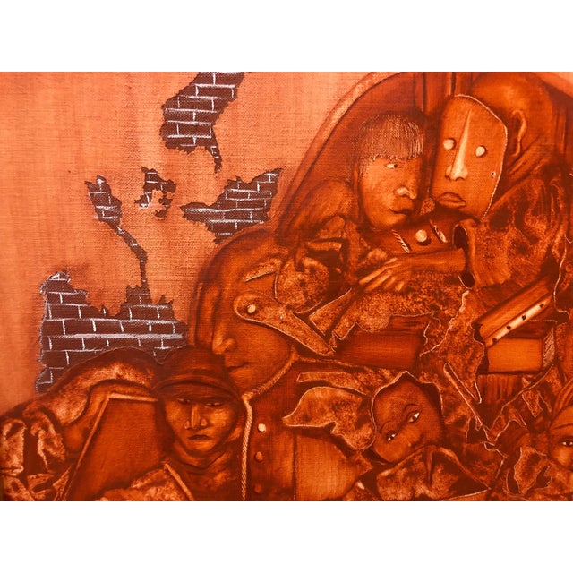 Heinrich Maryan Frama, Untitled, Nude Surreal Figures Together Slovenian French Oil Painting For Sale - Image 4 of 8