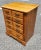 Chippendale Mid-Century Refinished Chippendale 3-Drawer Solid Cherry Side Chest by Forest For Sale - Image 3 of 12