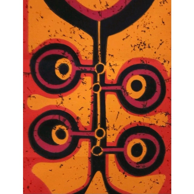 Mid-Century German Pop Art Screen-Printed Wall Hanging by Traute Sänger, 1970s For Sale - Image 4 of 6