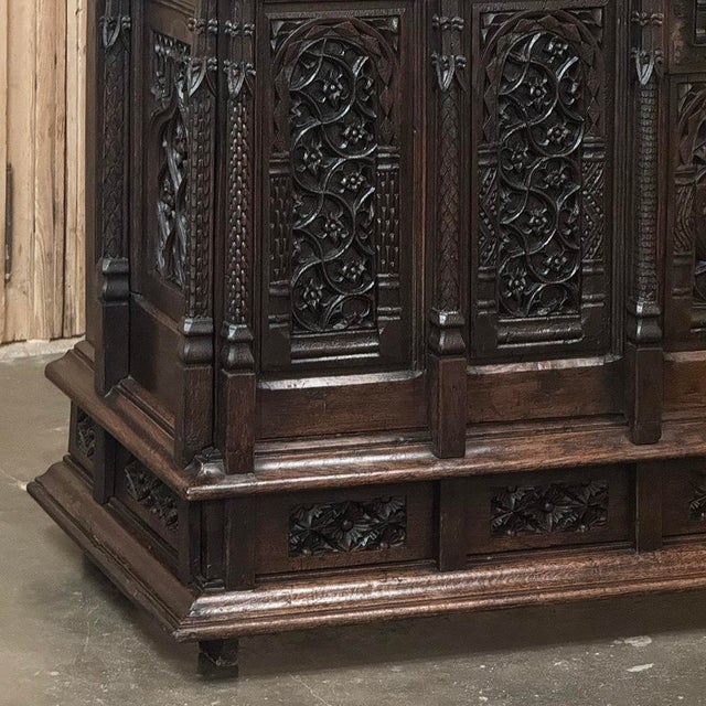 Mid 19th Century 19th Century French Gothic Credenza ~ Cabinet For Sale - Image 5 of 15