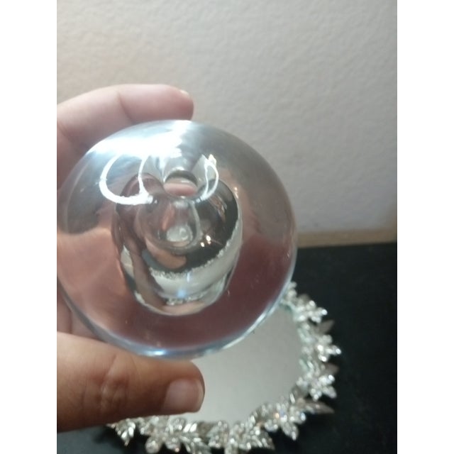 1980s Stunning Signed Kosta Boda Poland Sommerso Oil Lamp Paperweight For Sale - Image 5 of 6