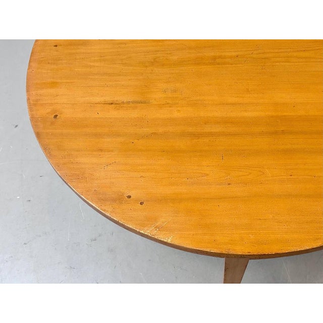 Round Dining Table in Alder Wood For Sale - Image 15 of 16