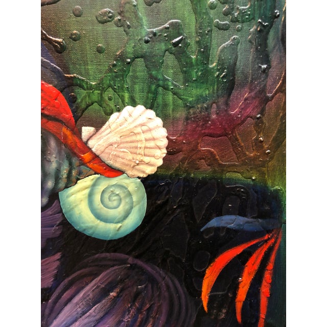 Late 20th Century German Ramon Duron Lanza, Magic Realist Surrealist Latin American Naive Fantasy Painting, 1998 For Sale - Image 5 of 6