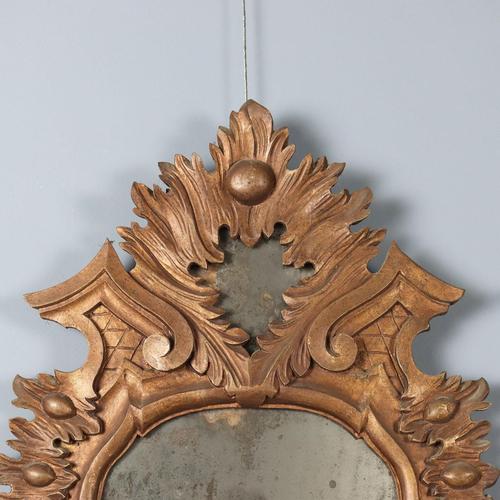 Small Rococo Style Mirrors in Painted Wood, 19th Century, Set of 2 For Sale - Image 3 of 12