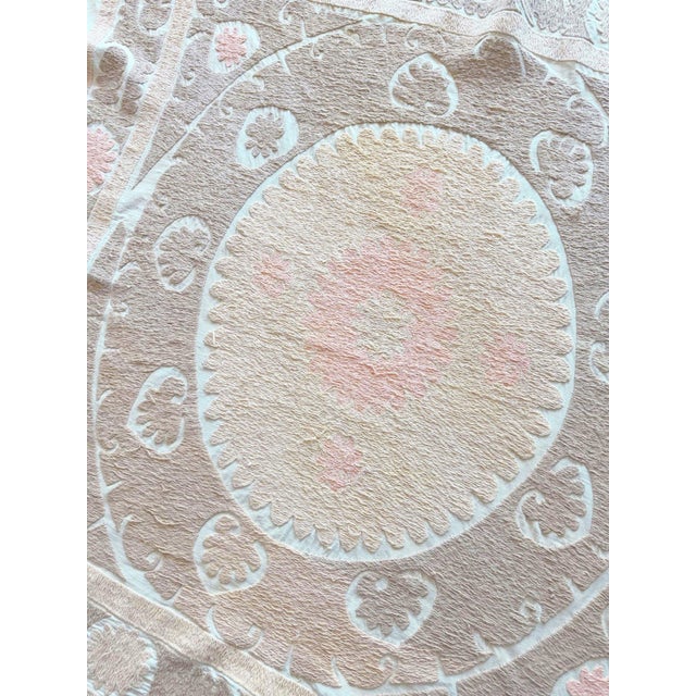 Textile Central Asian Suzani Tablecloth For Sale - Image 7 of 8
