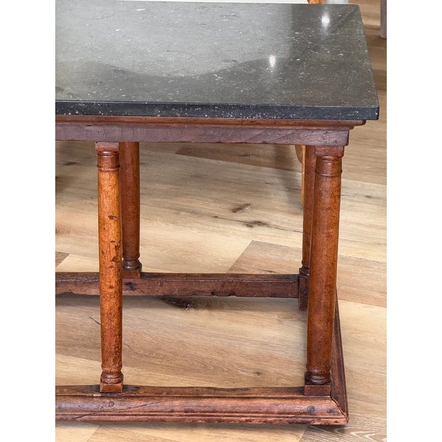 Baroque A Baroque Walnut and Marble Coffee or Low Table, 17th Century For Sale - Image 3 of 8