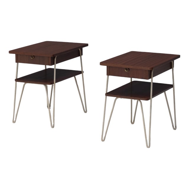 Mid-Century Modern Bedside Tables, 1960, Set of 2 For Sale