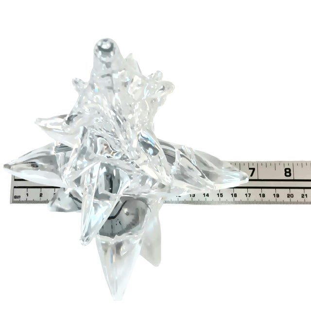 Vintage Lead Crystal Clear Glass Christmas Tree Made in Japan 11" X 7" For Sale - Image 11 of 11