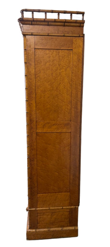 Early 20th Century French Belle Époque Faux Bamboo Bird's-Eye