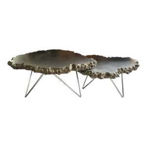 San Francisco Palecek Nesting Lava Coffee Table Set of 2