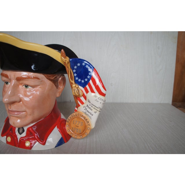 American Royal Doulton Revolutionary War Military Soldier Toby Character Jug For Sale - Image 11 of 16