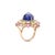 Art Deco Bohemian Chic 18.52 Carat Multi Gemstone Diamond Cocktail Ring Size 5.5 For Sale - Image 3 of 3