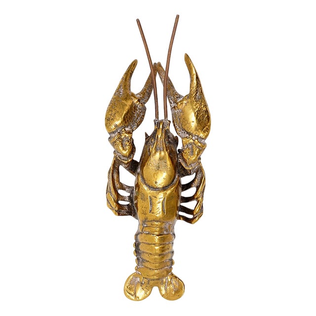Vintage Lobster in Brass For Sale