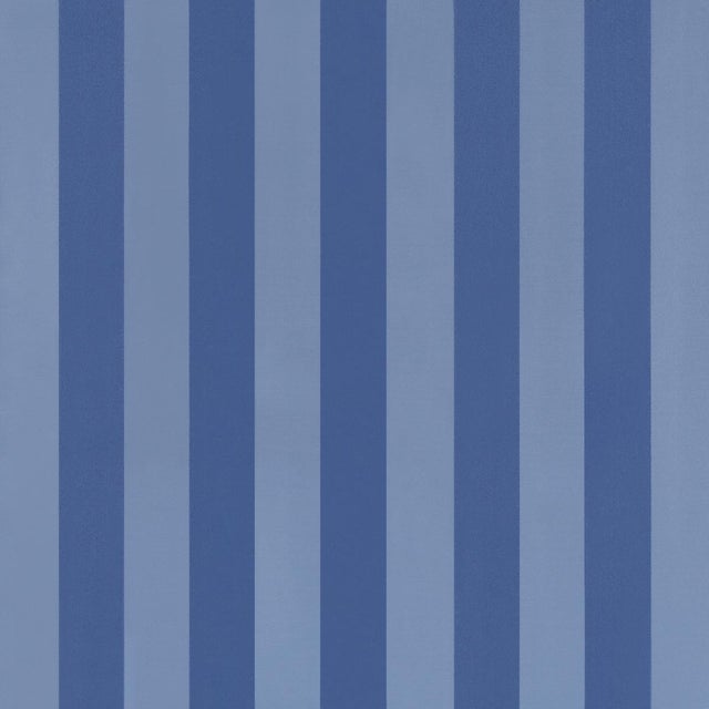 2020s Schumacher Roosevelt Awning Stripe Fabric In Cobalt For Sale - Image 5 of 5