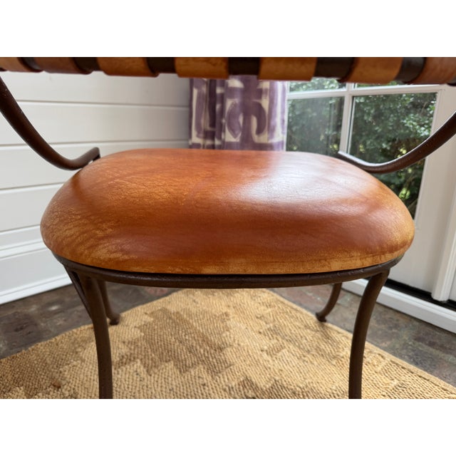 Brown Vintage Bunny Williams Helena Chair For Sale - Image 8 of 13