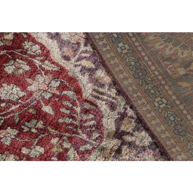 Red Antique Persian Kashan Rug With Medallion and Floral Patterns, From Rug & Kilim For Sale - Image 8 of 8