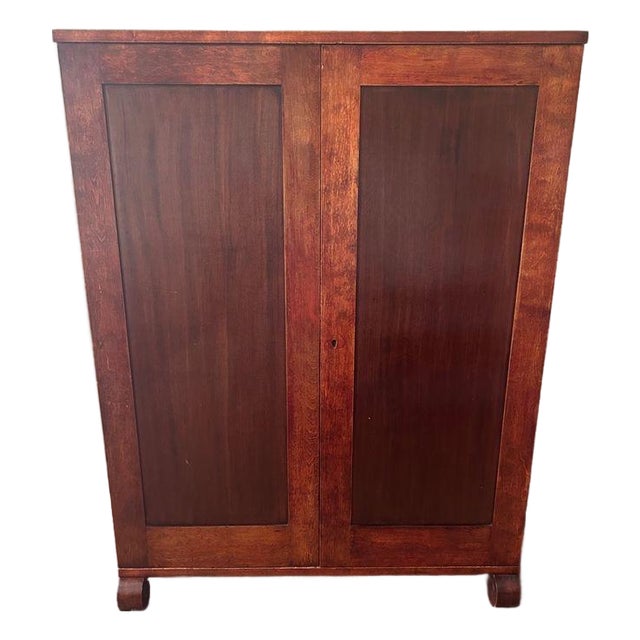 Antique Chifferobe With Original Hardware For Sale