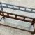 Vintage Bamboo Glass Console Table For Sale - Image 4 of 5