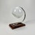 Bauhaus Art Deco Wood and White Glass Table Lamp, 1940s For Sale - Image 3 of 7