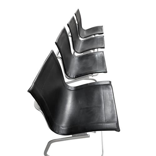 Lia Model Chairs attributed to Claudio Salocchi, Italy, 1960s, Set of 4 For Sale - Image 10 of 11