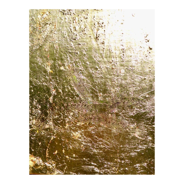 Gold Leaf Contemporary Painting "Gold" by Martha Holden For Sale