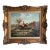 Late 20th Century W. Larsen Original Fox Hunting Oil Painting English Hunt Horses Hounds Framed For Sale