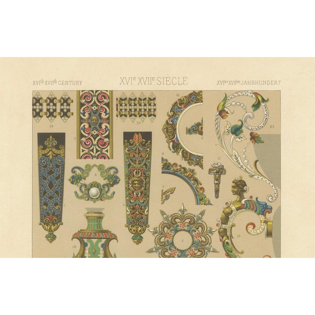 F. Darin, LXII of L’Ornement Polychrome, 1869, Paper For Sale - Image 4 of 10