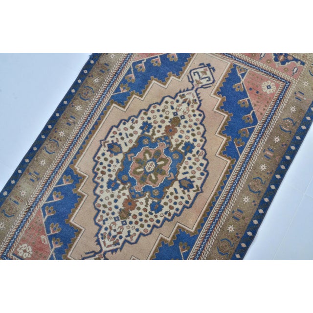 1960s 1960s Rustic Farm House Decor Hand Knotted Rug For Sale - Image 5 of 11