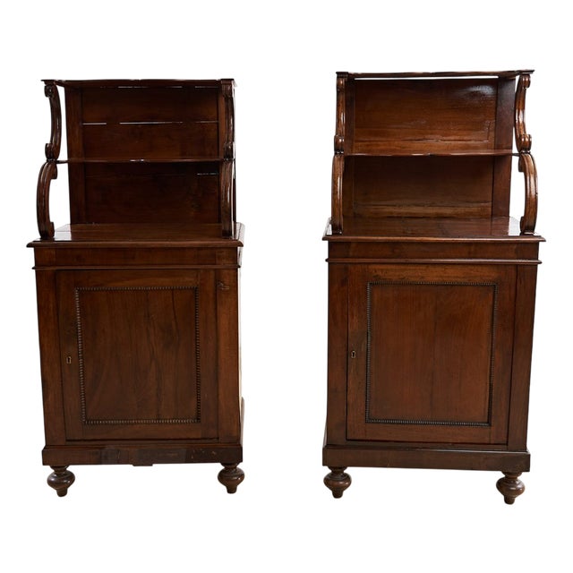 Antique Plate Cabinets, 1800s, Set of 2 For Sale