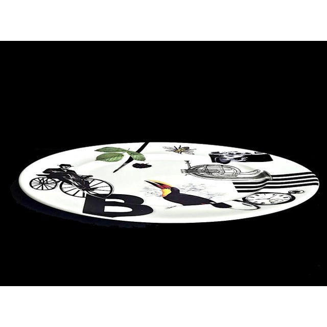 Mid-Century Modern Vintage Bone China Platter, Swingtime Ch519, by Mikasa For Sale - Image 3 of 15