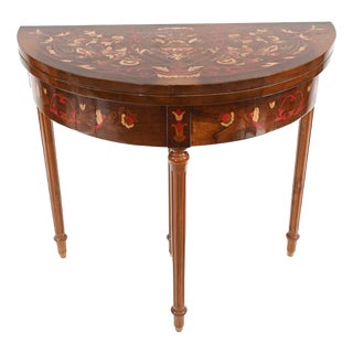 French Empire Demi Lune Game Table For Sale